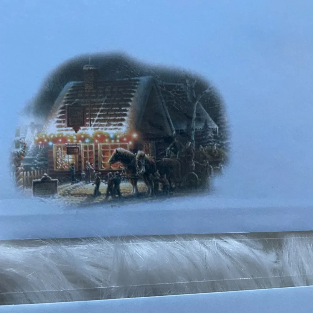 8 Holiday cards set individually sealed in plastic with matching print envelope